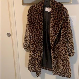 BCBG leopard coat